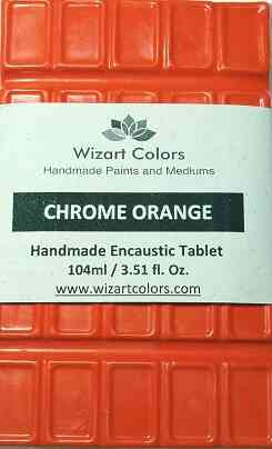 Chrome Orange Wax Paint