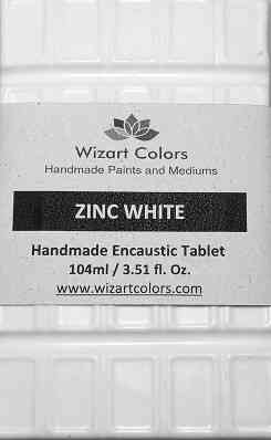 Zinc White Encaustic Paint