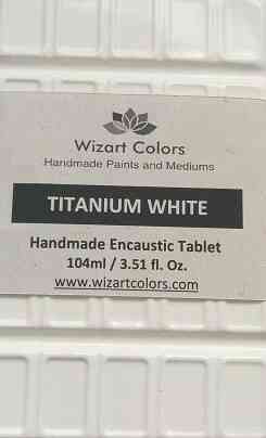 Encaustic Titanium White Wax paint