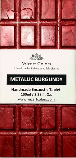 Encaustic Metallic Burgundy Tablet