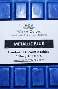 Encaustic Laser Blue Wax paint
